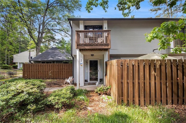 82 Twiggs Cor, Peachtree City, GA 30269 - back of property with a balcony