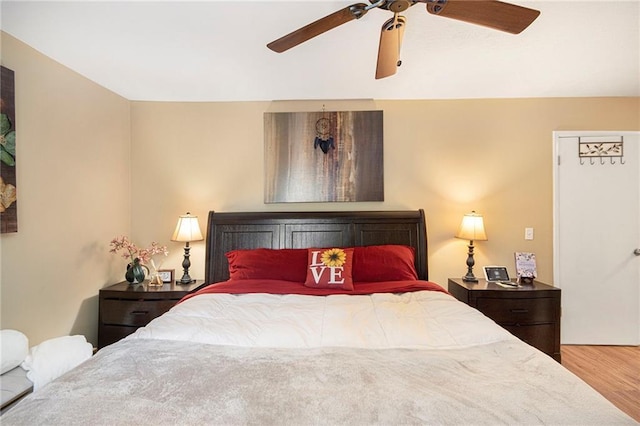82 Twiggs Cor, Peachtree City, GA 30269 - bedroom with wood finished floors and a ceiling fan