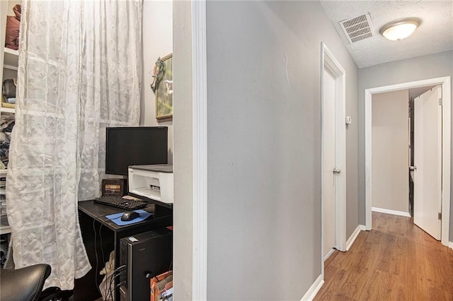 82 Twiggs Cor, Peachtree City, GA 30269 - hallway with wood finished floors and baseboards