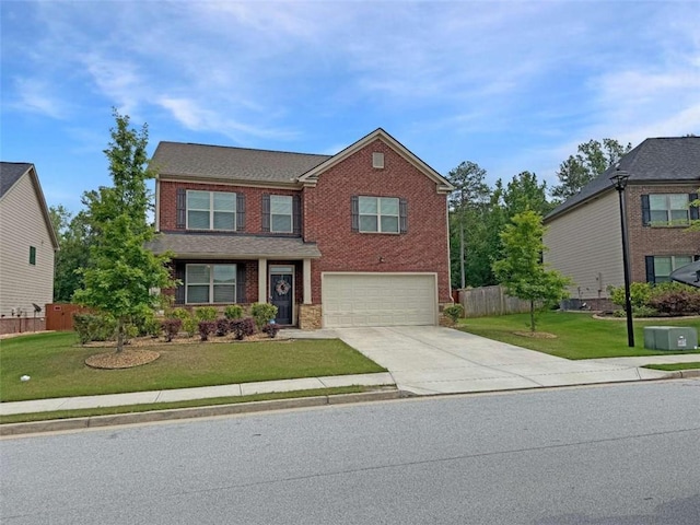 3062 Hawthorn Farm Blvd, Loganville, GA 30052 - traditional home featuring concrete driveway, brick siding, and an attached garage
