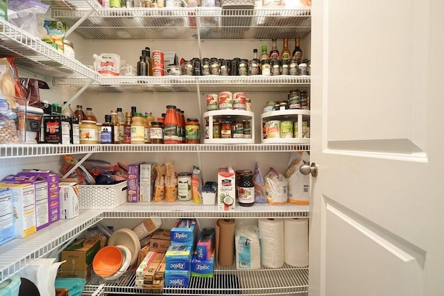 view of pantry