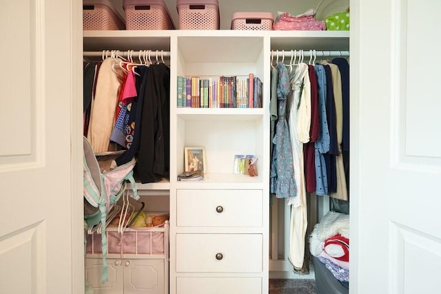 view of closet