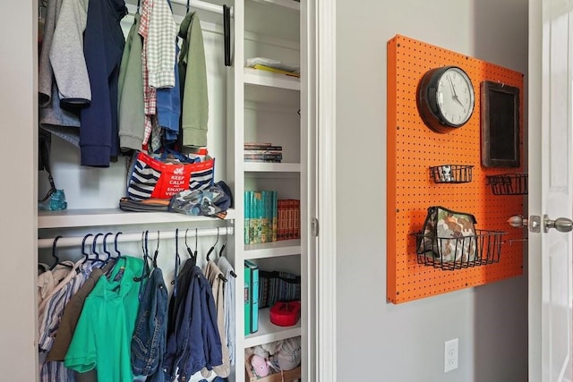 view of closet