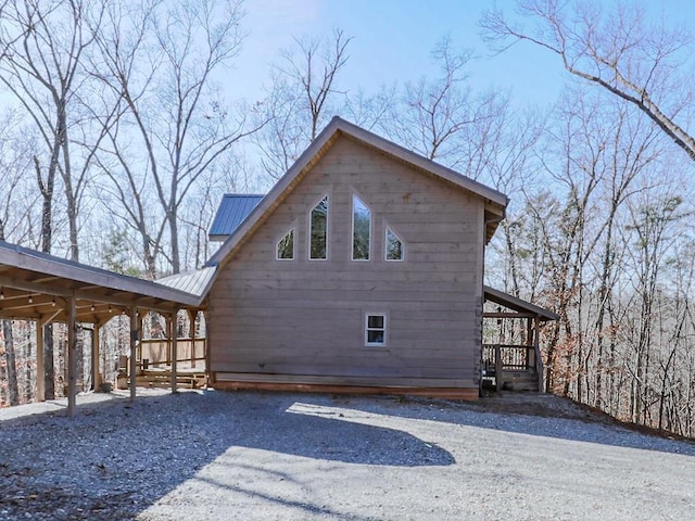 view of side of property