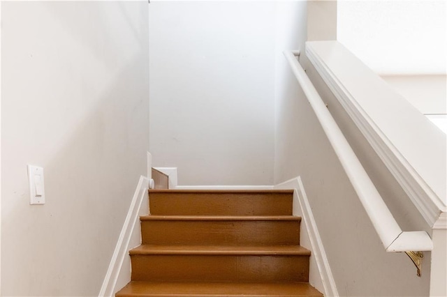 view of stairs