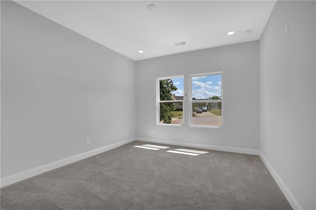 view of carpeted empty room