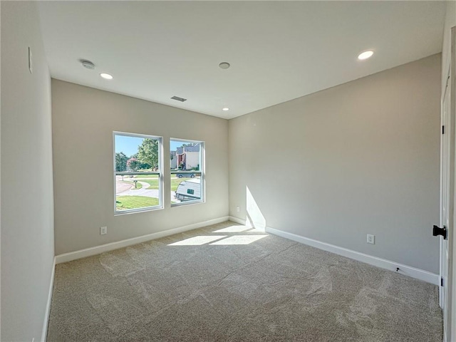 view of carpeted empty room