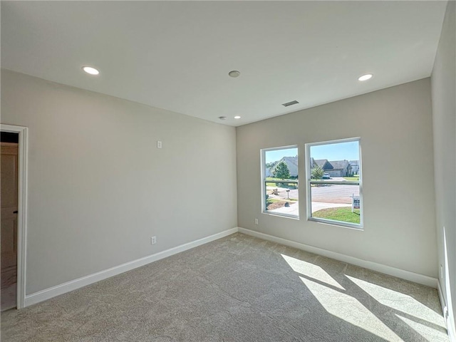 view of carpeted empty room