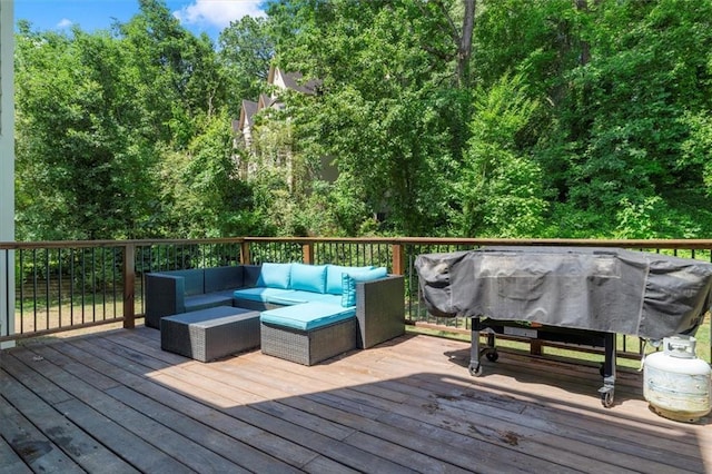 4381 Laurian Dr NW, Kennesaw, GA 30144 - wooden deck featuring an outdoor hangout area