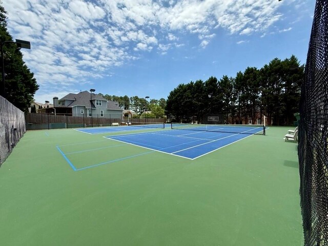 4381 Laurian Dr NW, Kennesaw, GA 30144 - view of tennis court featuring community basketball court