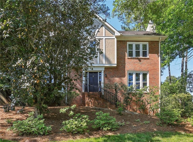 3298 Robinson Oaks Way NE, Marietta, GA 30062 - view of front of house with brick siding and a chimney