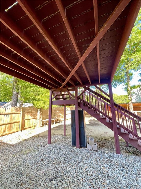 350 Fall View Ct, Winder, GA 30680 - view of patio / terrace featuring stairs