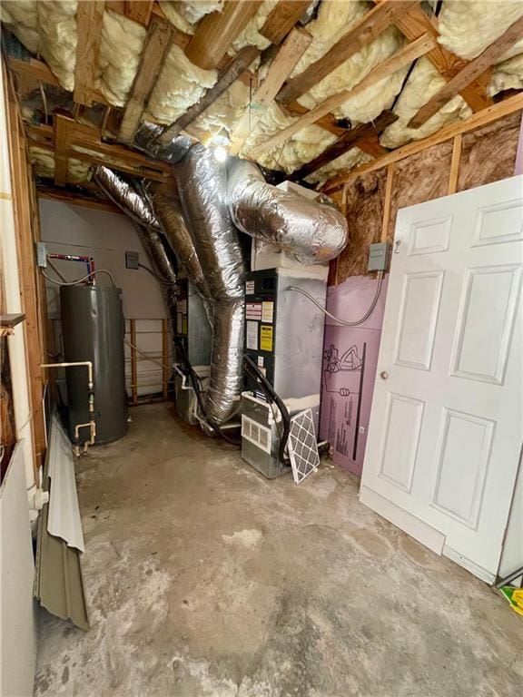350 Fall View Ct, Winder, GA 30680 - utility room with gas water heater
