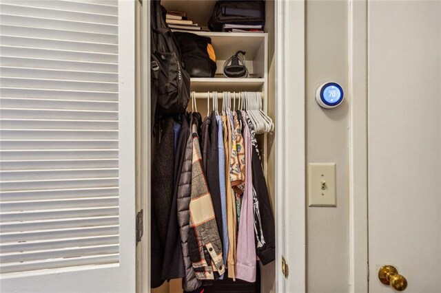 view of closet