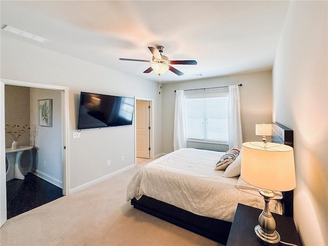 724 Laura Jean Ct, Buford, GA 30518 - bedroom featuring carpet flooring, ceiling fan, and baseboards