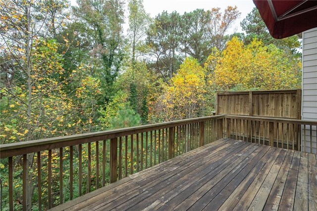 view of wooden terrace