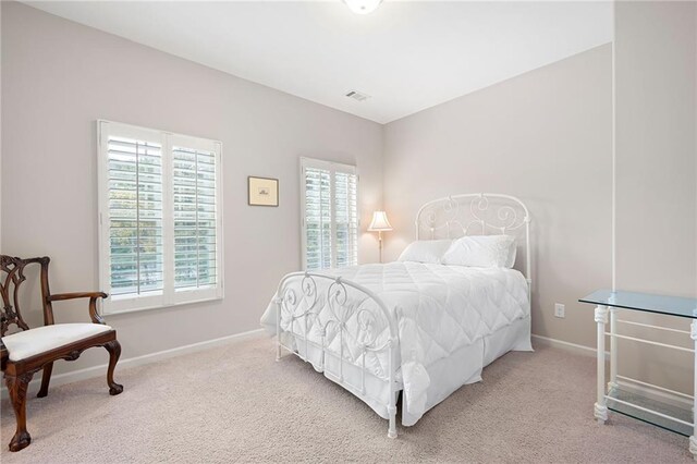 bedroom with carpet flooring