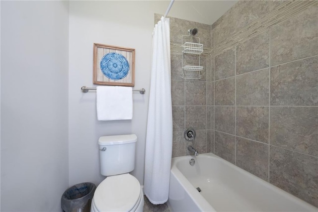 244 Rope Mill Rd, Woodstock, GA 30188 - bathroom with toilet and shower / bath combination with curtain