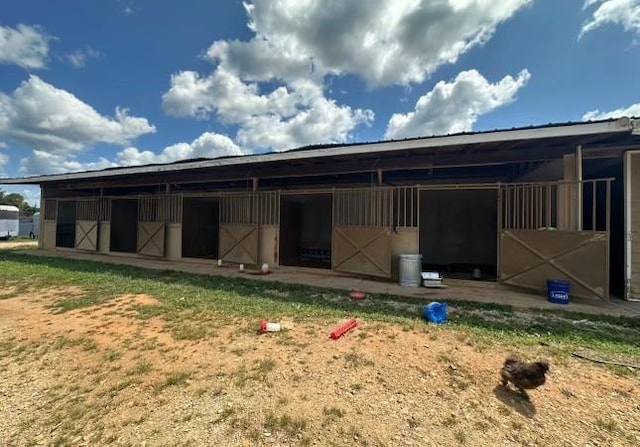 view of horse barn