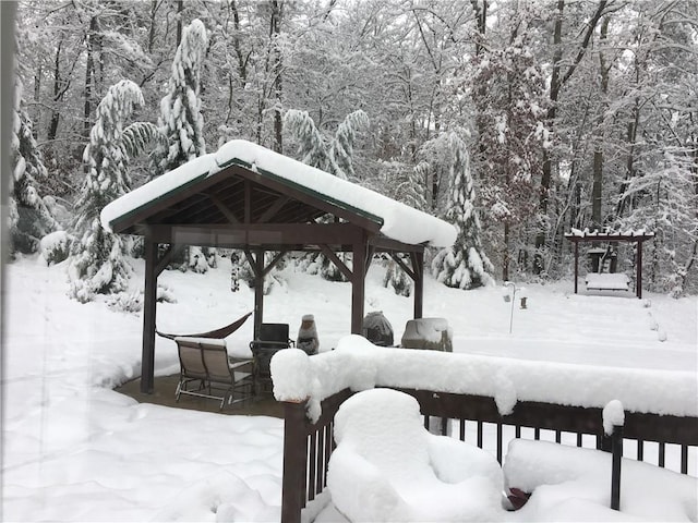 surrounding community with a gazebo