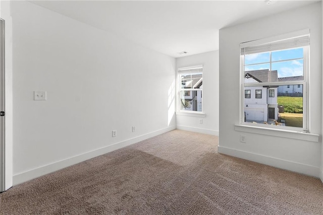 view of carpeted empty room