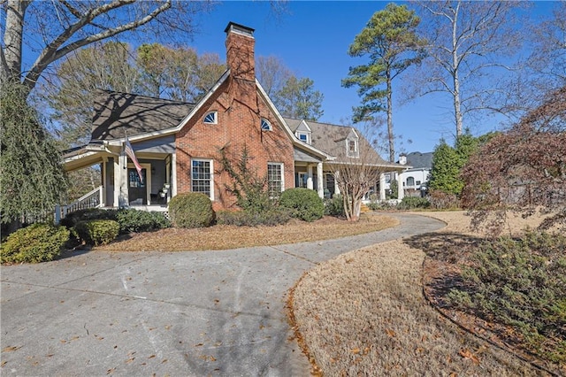 view of front of home with a porch