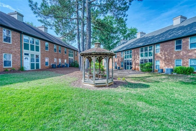 212 Brittany Ct, Duluth, GA 30096 - view of green lawn with a gazebo and cooling unit