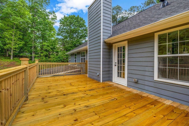view of wooden terrace