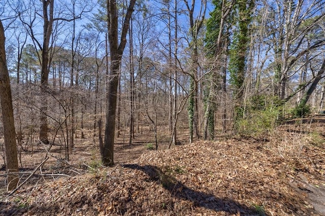 view of landscape featuring a view of trees