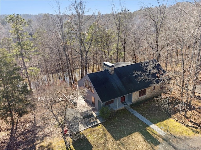 8145 Stone Hill Rd, Cumming, GA 30028 - view of subject property with a forest