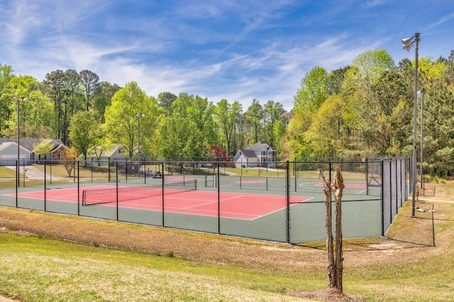 view of sport court