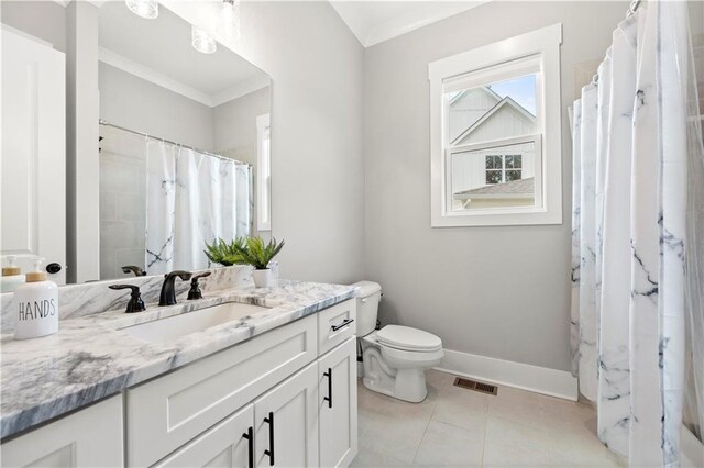 bathroom with ceiling fan, vanity, tiled shower / bath combo, and tile patterned flooring