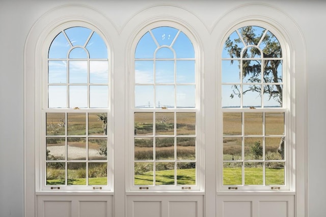 doorway to outside featuring plenty of natural light