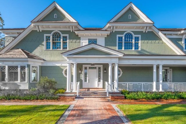 view of front of house with a porch