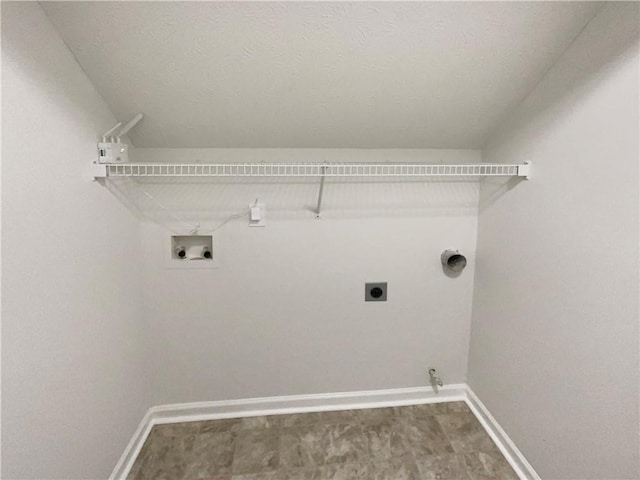 727 Overlook Crst, Monroe, GA 30655 - laundry room with hookup for an electric dryer, washer hookup, baseboards, and hookup for a gas dryer