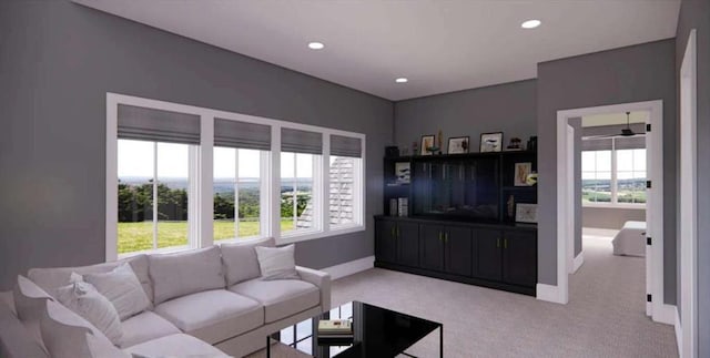 0 Wynn Dr, Carrollton, GA 30117 - living room featuring carpet, baseboards, and recessed lighting
