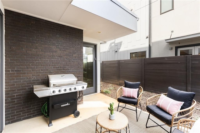 205 Wilbur Ave SE Unit A, Atlanta, GA 30316 - view of patio / terrace featuring fence and area for grilling