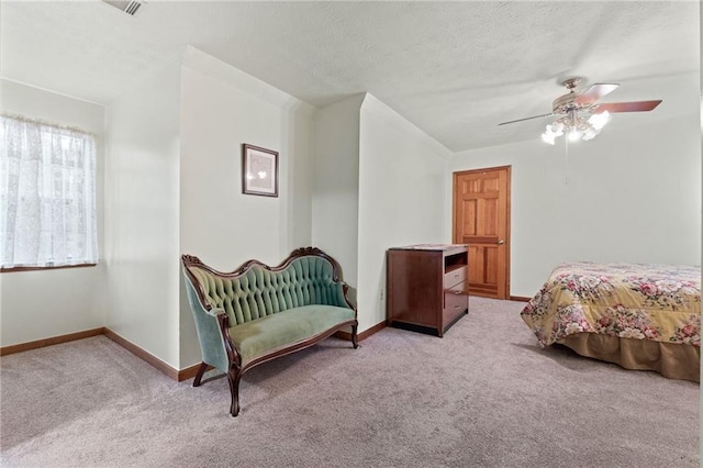 110 The Farm Rd, Mcdonough, GA 30252 - bedroom featuring baseboards, ceiling fan, carpet flooring, and visible vents