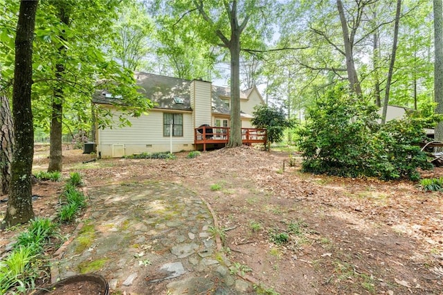 110 The Farm Rd, Mcdonough, GA 30252 - view of yard with a wooden deck