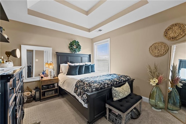 240 Daisy Cir, Mcdonough, GA 30252 - carpeted bedroom featuring a tray ceiling
