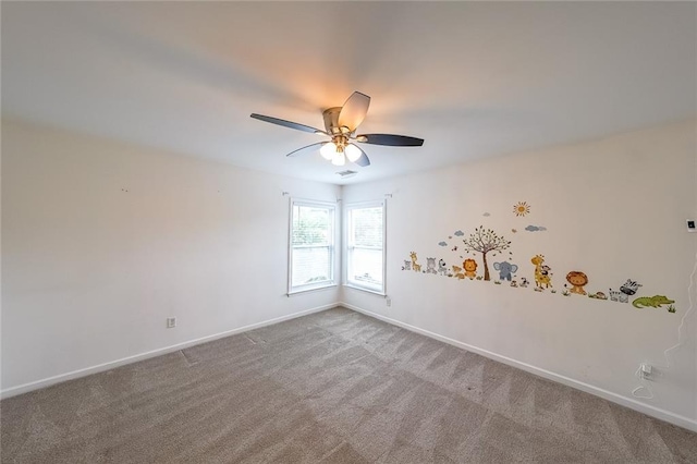 5280 Lakerock Way S, Fulton, GA 30331 - carpeted spare room featuring baseboards and a ceiling fan