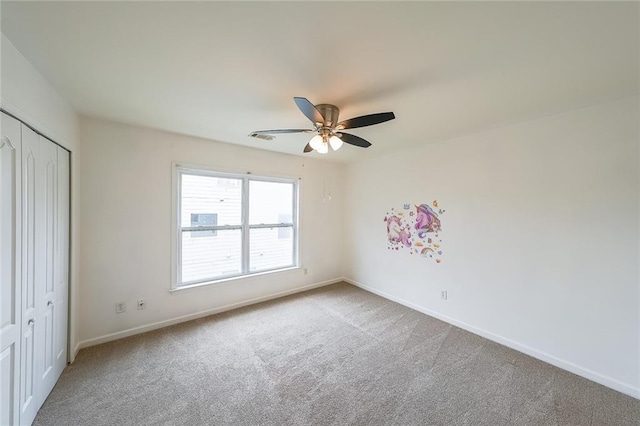 5280 Lakerock Way S, Fulton, GA 30331 - unfurnished bedroom with carpet flooring, a closet, and ceiling fan