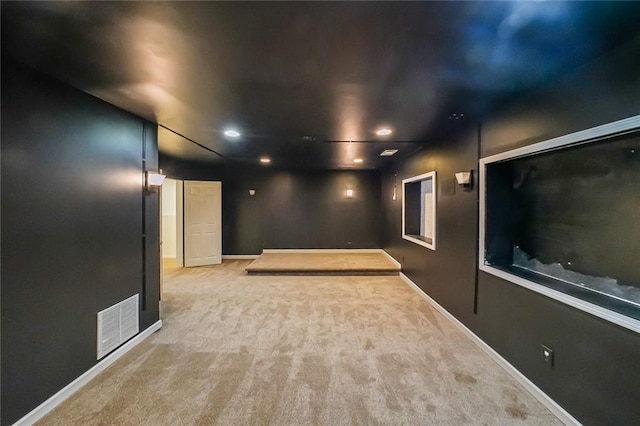 5280 Lakerock Way S, Fulton, GA 30331 - carpeted home theater featuring recessed lighting and baseboards