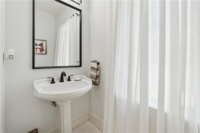 34 Johnston Row NW, Cartersville, GA 30121 - bathroom with ornamental molding and tile patterned flooring