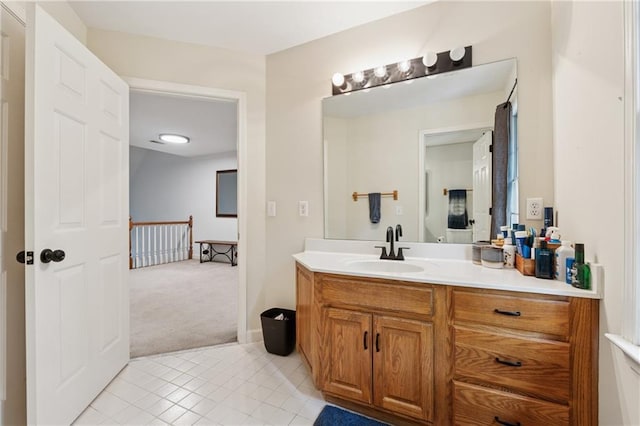 34 Johnston Row NW, Cartersville, GA 30121 - bathroom with vanity and tile patterned flooring