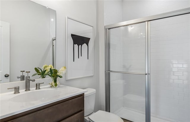 1105 Rivard Cir NW, Atlanta, GA 30318 - full bathroom with toilet, a stall shower, and vanity