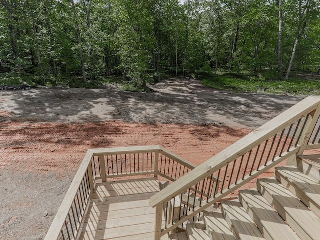 356 Henry Scott Rd, Ball Ground, GA 30107 - wooden terrace featuring stairway