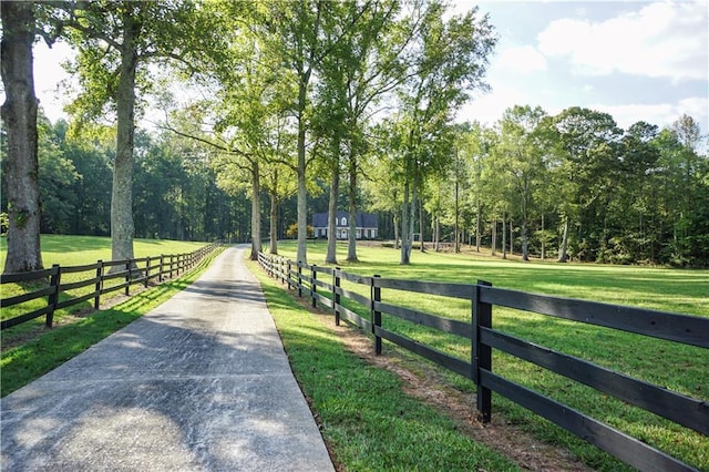 surrounding community featuring a yard