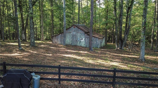 view of outbuilding