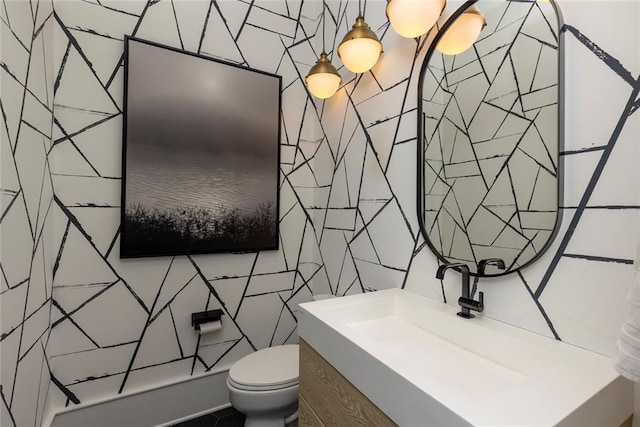 170 Autry Trl, Johns Creek, GA 30022 - bathroom featuring vanity and tile walls